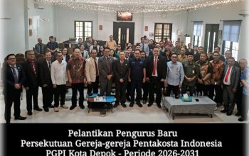 Pelantikan Pengurus  Persekutuan Gereja-gereja Pentakosta Indonesia (PGPI)  Kota Depok